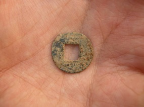 moneta odkryta na stanowisku